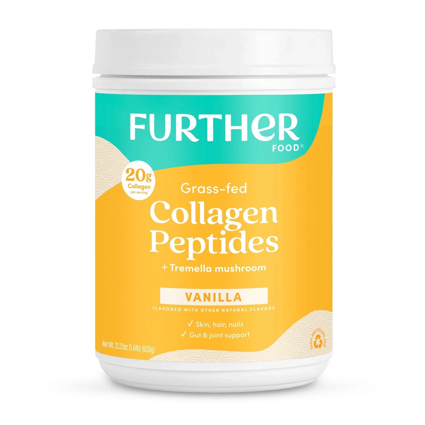 Vanilla Collagen Peptides Powder - 30 Servings