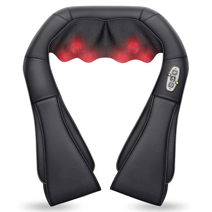 Shiatsu Shoulder Neck Massager with Heat, 4D Deep Kneading Back Massager Gifts for Men Women